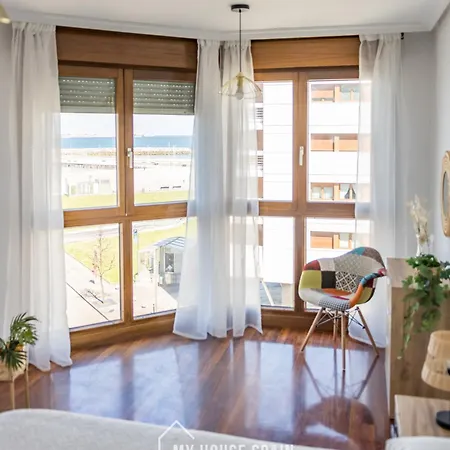 Myhousespain - Playa De Poniente, Con Vistas Al Mar Y Parking Gratuito Gijón Buitenkant foto